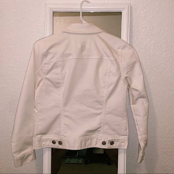 OLD NAVY plain white jean jacket - Picture 2 of 2
